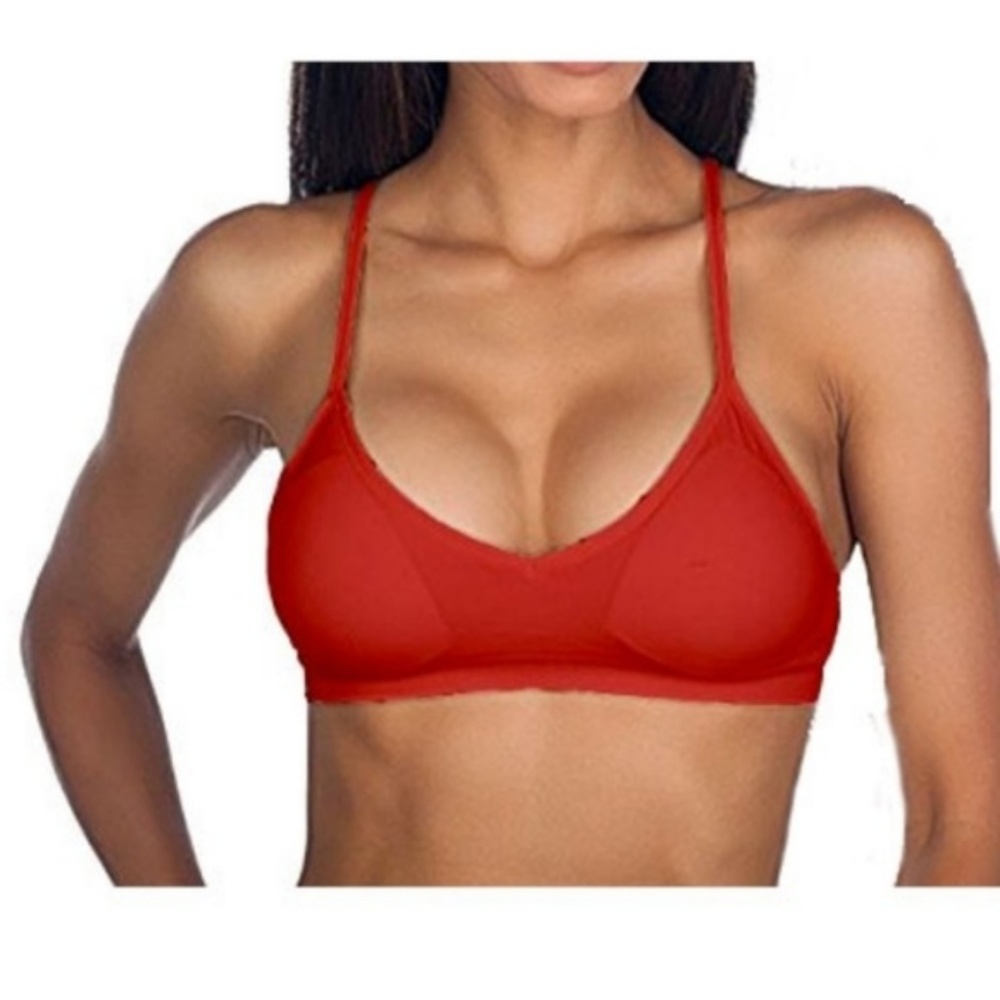 Red Convertible Back Bralette - Picture 1 of 4